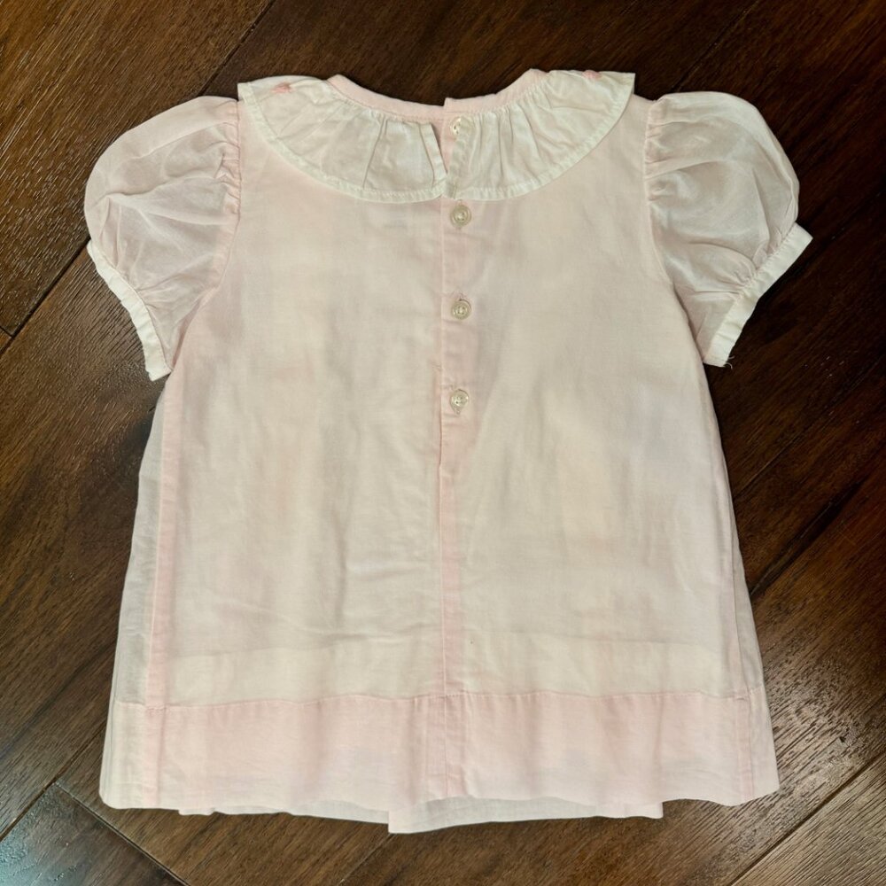 Christian Elizabeth Co - Light Pink Dress w/ Embroidered Hearts - Size 2T - Picture 2 of 4